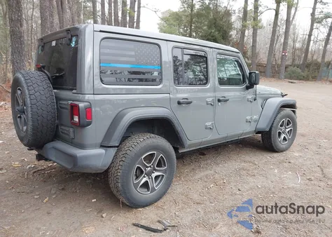 2021 Jeep Wrangler Unlimited Sport S 4X4 из США, поврежденный, VIN 1C4HJXDM8MW554654